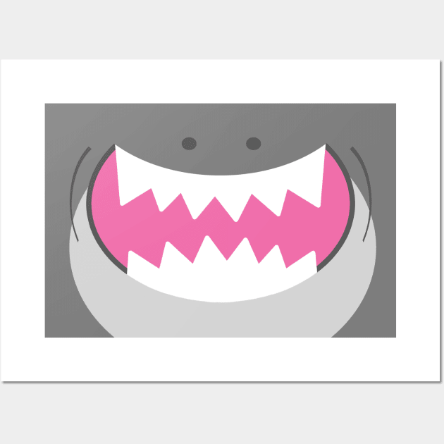 Grey Shark Wall Art by haberdasher92